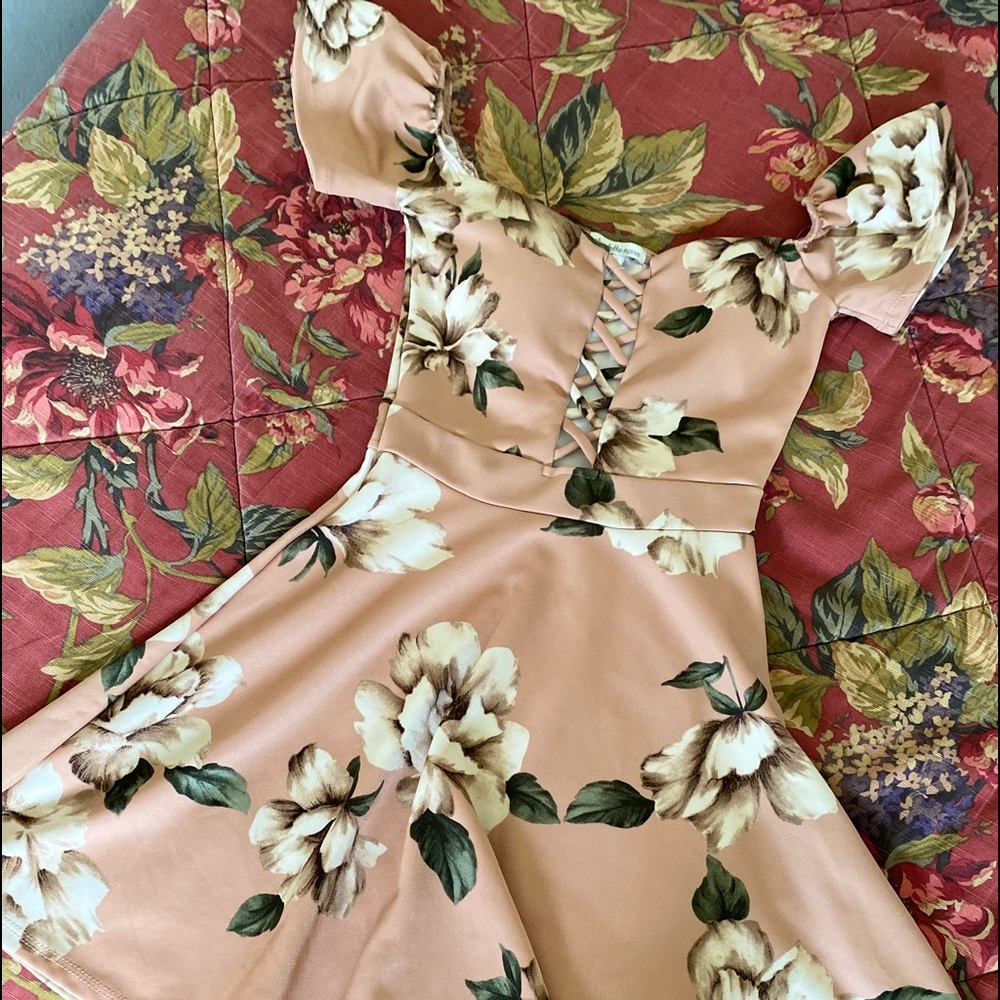 Charlotte Russe Fit and Flare Flower Dress
